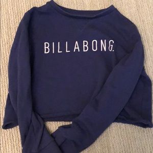 Billabong cropped crewneck/pullover dark blue